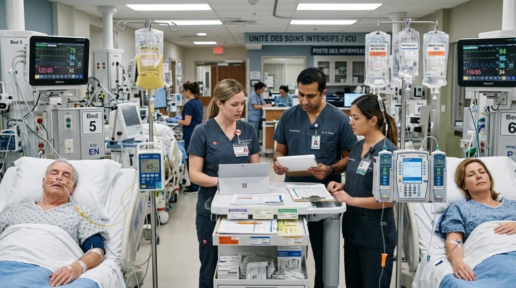 ICU nutrition support teamwork
